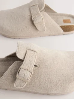 Pierre - Chaussons mules à boucle