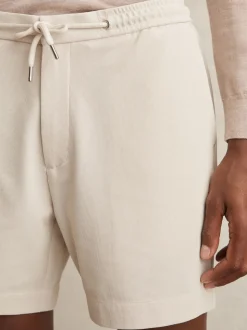 Pierre - Short texturé Reiss Newmark à cordon de serrage