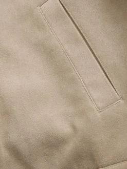 Pierre - Veste camionneur en imitation daim avec doublure en imitation peau de mouton