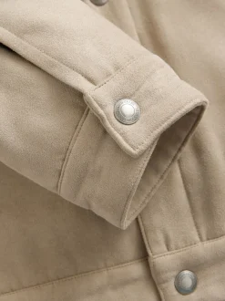 Pierre - Veste camionneur en imitation daim avec doublure en imitation peau de mouton