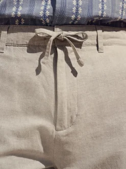 Pierre légère - Pantalon chino en sergé de coton et lin