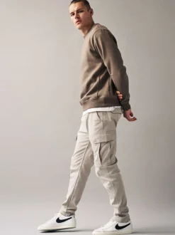 Pierre légère - Slim Fit (Slim Fit) - Pantalon cargo stretch en coton