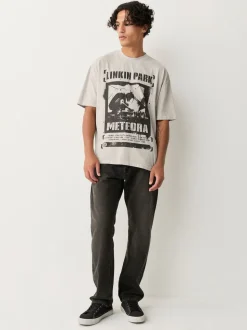 Pierre Linkin Park - Ajustement régulier - T-shirt imprimé graphique bande