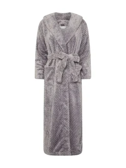 PixieGirl Petite Peignoir maxi en nid d’abeille à capuche