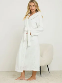 PixieGirl Petite robe maxi à capuche en coton tactile