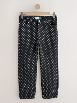 Point noir de Polka - Jeans de jambe droite