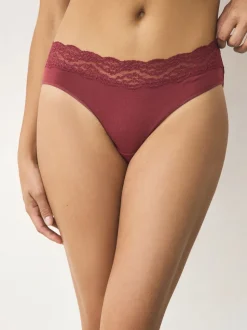 Pois imprimés - Culotte en coton et dentelle 7 Pack
