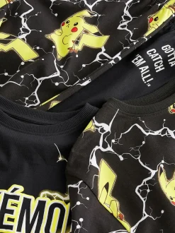 Pokémon Jaune/Noir - Lot de 2 pyjamas à manches longues (4-16ans)