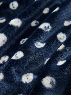 Polaire bleu marine - Peignoir ultra-doux