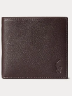 Polo Ralph Lauren Portefeuilles Billfold en cuir galet