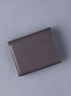 Portefeuille Lakeland en cuir à trois plis surpiqûres