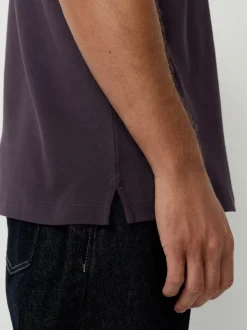 Pourpre foncé - Ajustement régulier - Polo Manches courtes Pique