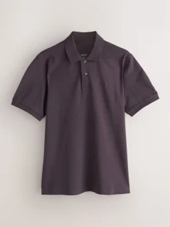 Pourpre foncé - Ajustement régulier - Polo Manches courtes Pique