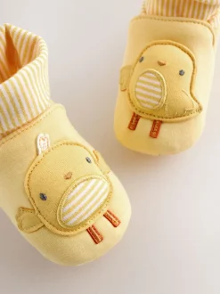 Poussin jaune - Chaussures bébé à chaussettes (0à18mois)