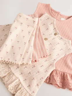 pâquerettes neutres - Ensemble gilet et short Lot de 2 (3mois7ans)