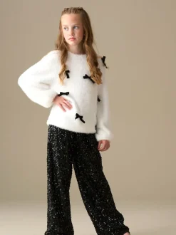 Pull Angel & Rocket Mia en velours à nœud