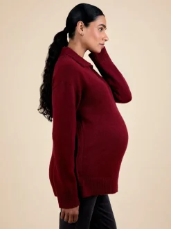 Pull JoJo Maman Bébé à col grossesse et allaitement