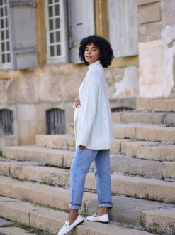 Pull long de Grossesse et d’Allaitement Seraphine Premium 100% laine mérinos