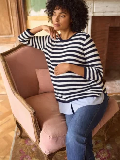 Pulls et chemises de Grossesse et d'Allaitement Seraphine en Coton Blend