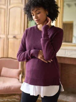 Pulls et Chemises Seraphine en Coton Blend Grossesse et Allaitement
