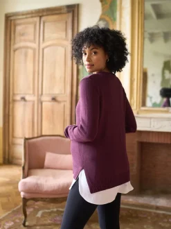 Pulls et Chemises Seraphine en Coton Blend Grossesse et Allaitement