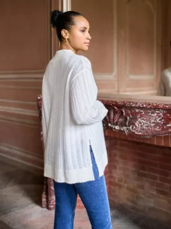 Pulls Seraphine Grossesse en laine Blend Pointelle