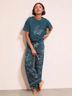Pyjama de Noël Friends Like These Moon And Starts à manches courtes
