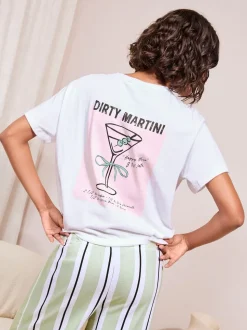 Pyjama Friends Like These Martini Rayure Manches courtes