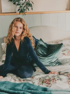 Pyjama Laura Ashley cache-cœur confortable