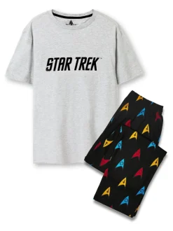 Pyjama Vanilla Underground Star Trek gris homme 100coton sous licence