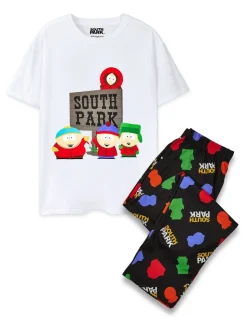 Pyjama Vanilla Underground Blanc South Park 100% coton pour homme