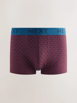 Rayure à pois bleu marine/rouge bordeaux - Lot de 8 - Lot de 5 boxers Hipster