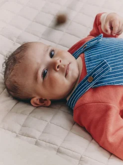 Rayures Character brillantes - Ensemble salopette et body en jean bébé (0 mois-2 ans)
