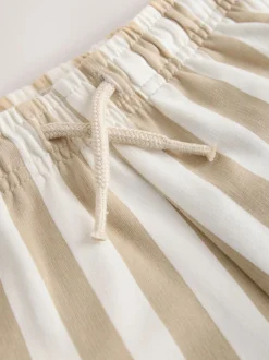 Rayures ciment/écru - Short en jersey (3mths-7yrs)