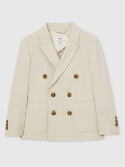 Reiss Belmont J Double boutonnage Textured Blazer With Wool