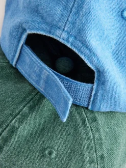 Requin/crabe - Lot de 2 casquettes délavées (3mois à10ans)