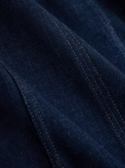 Rinçant denim - Jupe mi-longue à coutures