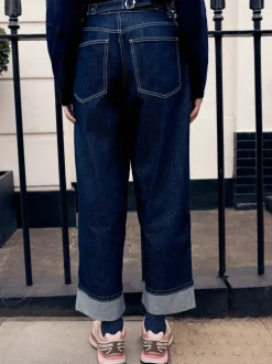 Rinse - Jean Boyfriend Jambe large Milieu Relevé