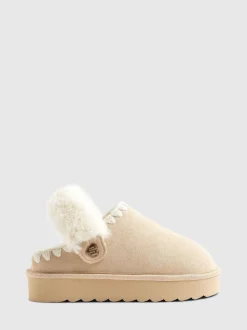 River Island chaussons Whipstch en fourrure