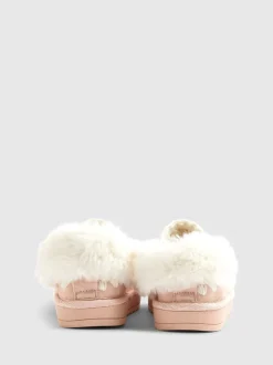 River Island chaussons Whipstch en fourrure