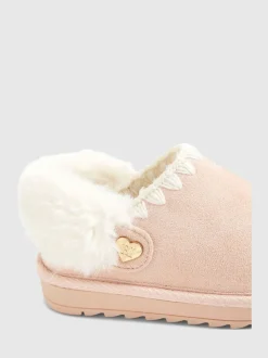 River Island chaussons Whipstch en fourrure