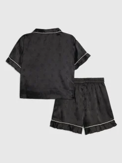 River Island Ensemble chemise et pyjama court en satin fille