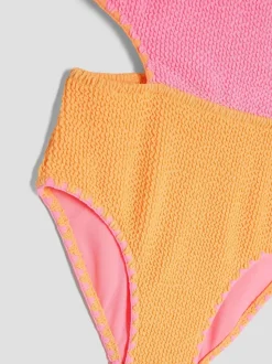 River Island Filles Maillot de bain texturé bloqué