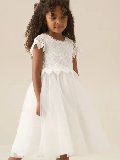 Robe Angel & Rocket Lucy ivoire en dentelle