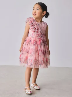 Robe Baker by Ted Baker à effet froissé en maille 3D et à épaules volantées