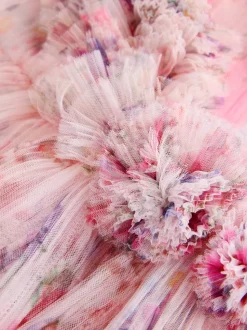 Robe Baker by Ted Baker à effet froissé en maille 3D et à épaules volantées