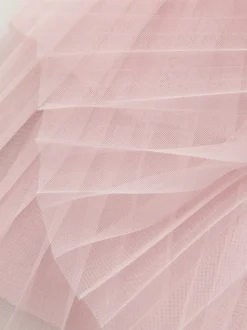 Robe Baker by Ted Baker rose en maille à ourlet en tulle