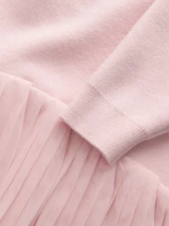 Robe Baker by Ted Baker rose en maille à ourlet en tulle