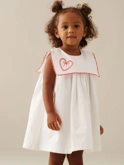 Robe brodée Angel & Rocket Betty à col festonné