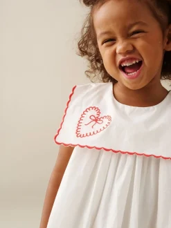 Robe brodée Angel & Rocket Betty à col festonné